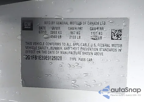 2014 Chevrolet Camaro 1Lt z USA, uszkodzony, nr VIN 2G1FB1E39E9126828